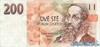 200 Крон выпуска 1993 года, Чехия. Подробнее...