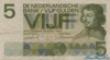 5 Гульденов выпуска 1968 года, Нидерланды. Подробнее...